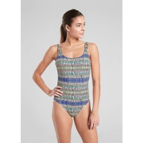 Athleta Prismatic Surge Short One-Piece Swimwear S - Picture 4 of 10
